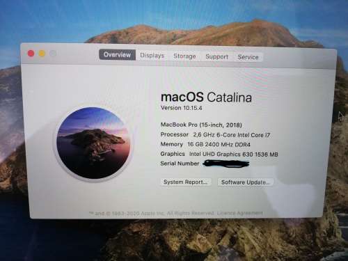 2018 15" MacBook Pro Touch Bar