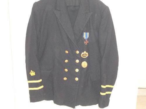 Reproduction WW1 German navy submarine officers uniform.