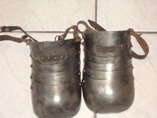 Ultra rare british Sabaton, boer war foot armour. ww1.