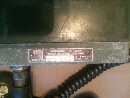 Rhodesian Army A 76 Fireforce Radio.
