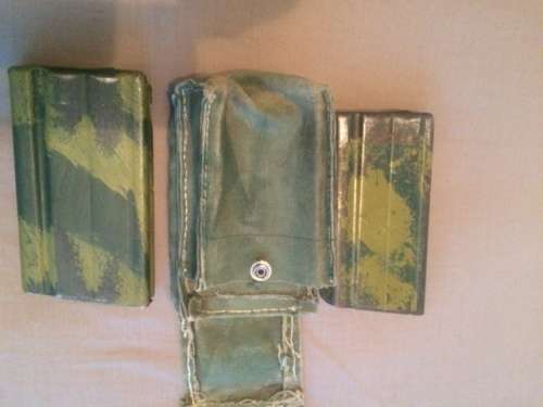 Rhodesian Army Magazine pouch with Camo Mags