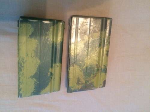 Rhodesian Army Magazine pouch with Camo Mags