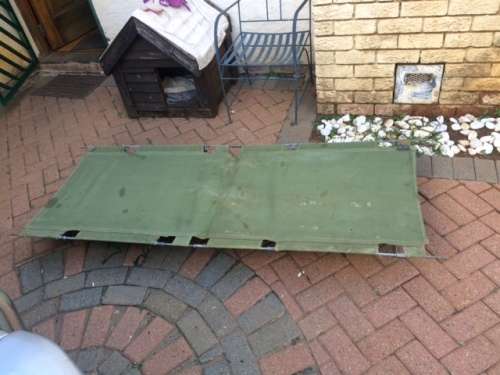 Rhodesian Army camp bed (stretcher)