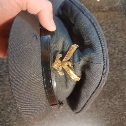 SAAF border/bush war visor caps, lot of 2, early 1960's and mid 1970's