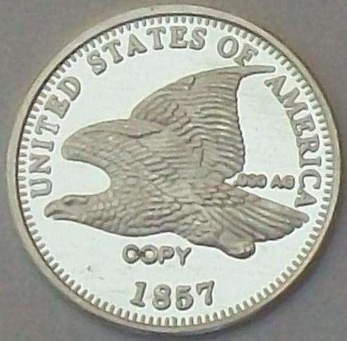 NEW!!! 1 Gram 1857 USA .999 Pure Silver One Cent