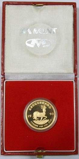 1992 1 Oz Proof Krugerrand 22 Carat (VERY LIMITED)