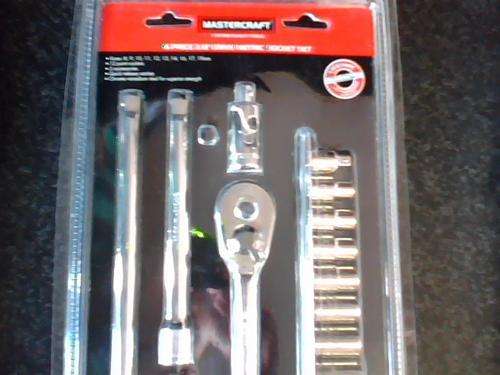 Mastercraft 16 Piece 3/8'' Drive Metric Socket Set (Shipping R50)