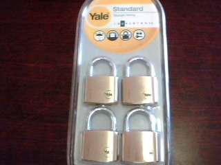 Yale 40mm Keys alike locks x 4 (Shipping R50)