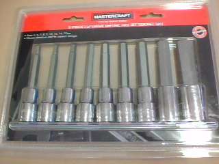 Mastercraft 9 piece hex bit set (Shipping R50)