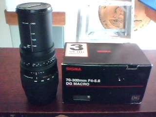 Sigma 70mm x 300mm DG Macro Lens for Canon (New) (Shipping R60)