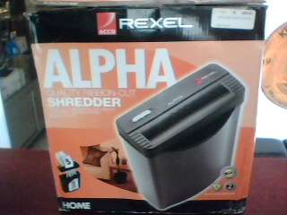 Rexel Alpha Paper Shredder (Shipping R60)
