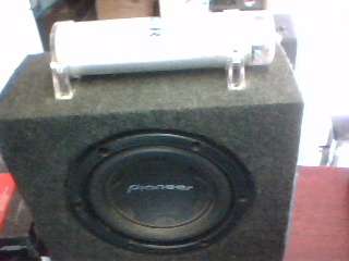 Pioneer10 inch Boxed Sub + Capasitor (Shipping R90)