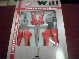 Will 3 Piece 200mm Plier Set (Shipping R60)