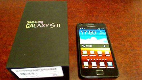 Samsung Galaxy S2 Smartphone + Charger + Earphones + Box (Shipping R60)
