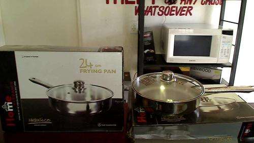 Home Elegance 24 cm Metalico Frying Pan and Glass Lid x 2 (Shipping R60)