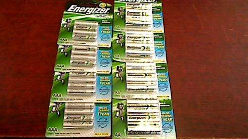 Energizer Rechargeable Batteries 16 x AA + 16 x AAA