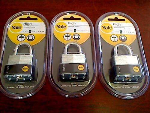 Yale Locks x 3  40mm