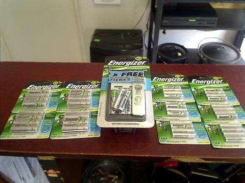 Energizer Battery charger + 26 AAA and 20 AA Rechargeable Batteries !!!!