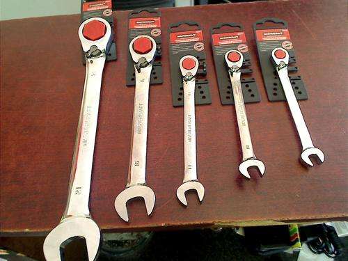 Mastercraft 5 Piece Reversible Ratchet Spanner