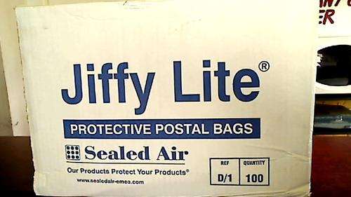 Jiffy Lite Protective Postal Bags (Sealed air) (Size D1 = 180mm x 260mm Box of 100 !!!!!