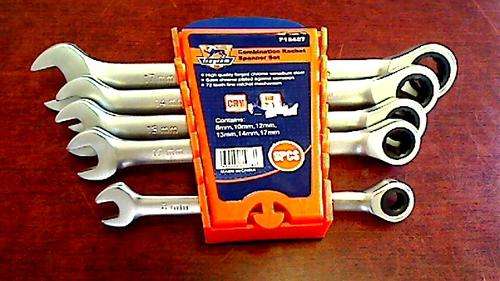 Fragram Reversible ratchet Spanner set 5 Piece