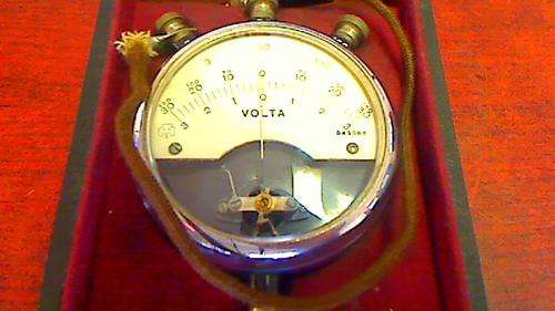 Vintage Volt Meter + Case