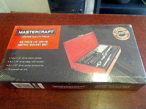 Mastercraft 46 Piece 1\4 inch Drive Metric Socket Set