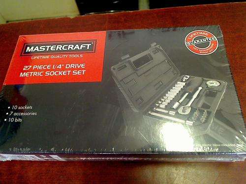 Mastercraft 27 Piece 1/4 inch Metric Socket Set