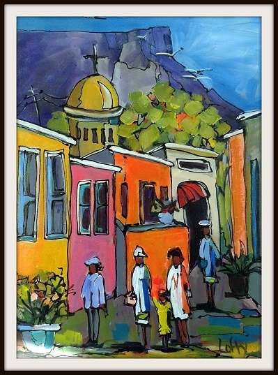 Original Lofty on canvas. (520 x 720) Large  painting!
