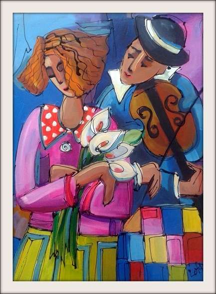 Original acrylic on canvas by Lofty (600 x 800) Can be hung as is !!