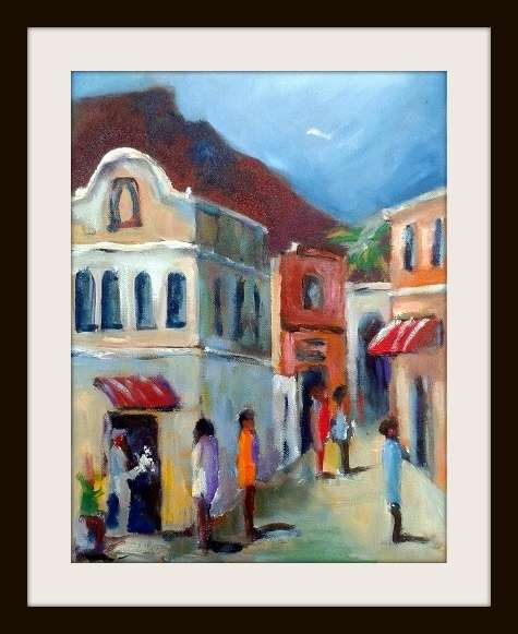 Original oil on canvas by Lofty (360 x 460) Unframed.