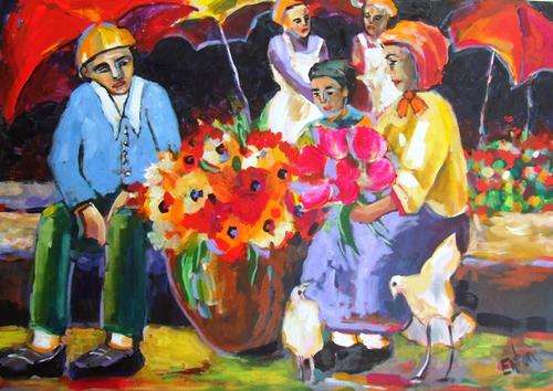 A day out (650 x 950)  Acrylic on canvas