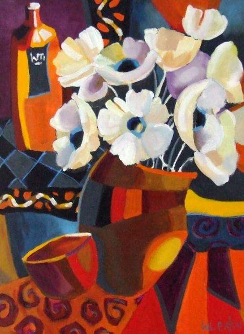 Still life  (600 x 800)  Acrylic on canvas. Unframed