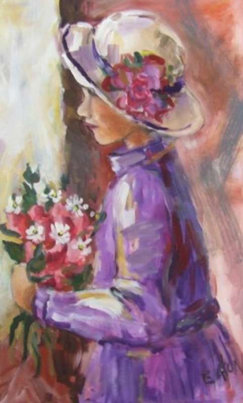 Acrylic on canvas (430 x 700) Unframed
