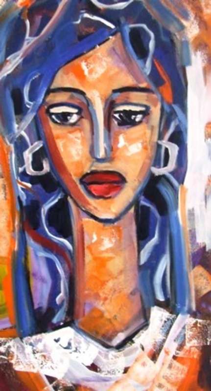 Acrylic on canvas (380 x 700) Unframed