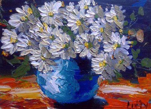 Palette knife on board. Original acrylic by Lofty (300 x 400)