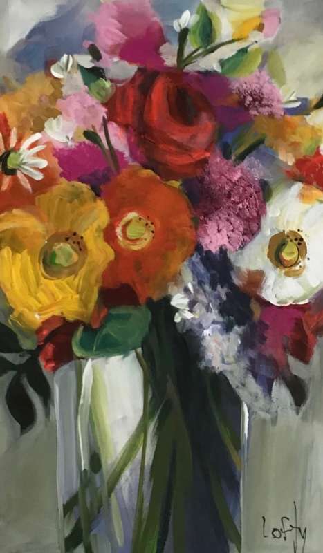 Mixed flower`s (340 x 500) Acrylic on canvas