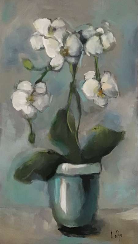 Orchids (310 x 550) Acrylic on canvas