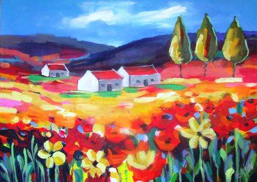 Namaqualand (600x800)  Acrylic on canvas.Painting can be hung as is.