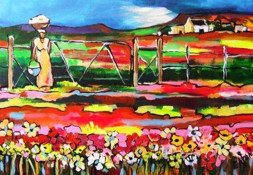 Lofty Eaton.(660x960) .Acrylic on canvas.Unframed. Large painting