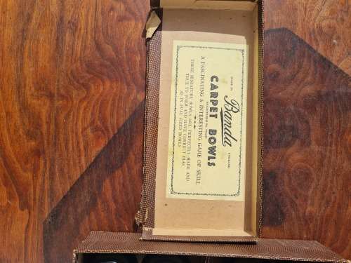 Vintage Set of Carpet Bowls