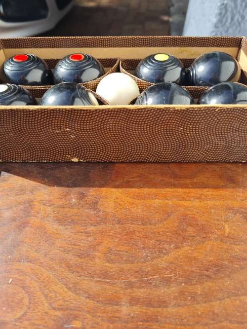 Vintage Set of Carpet Bowls