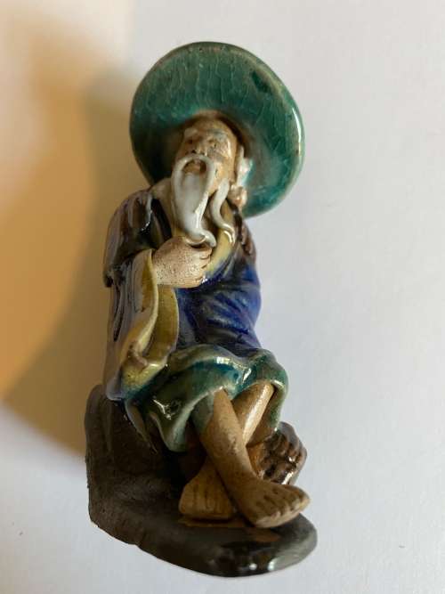 Antique Chinese Mud Man Figurine