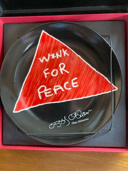 Art Plate By Ozzy Osbourne