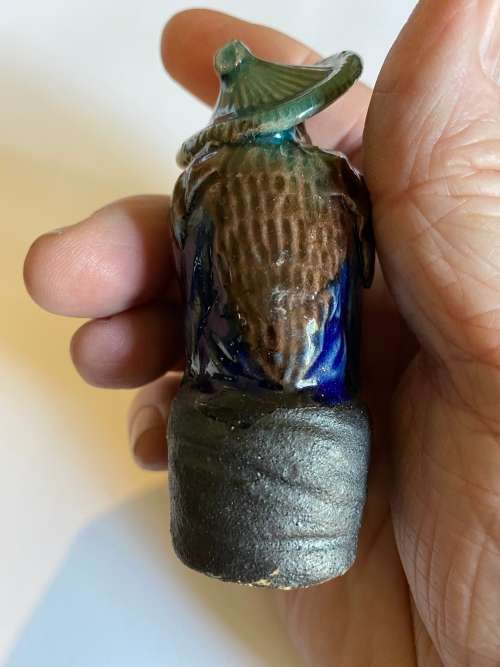 Antique Chinese Mud Man Figurine