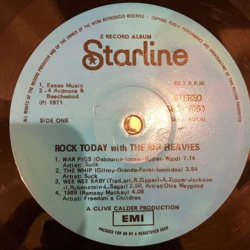 Rock Today with Big Heavies Vinyl LP RARE Freedom's Children Suck Otis Waygood