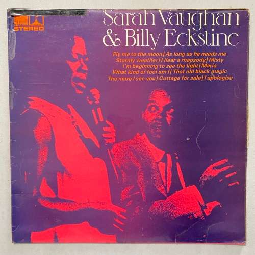 Sarah Vaughan and Billy Eckstine - Self Titled Vinyl LP UK Press Jazz