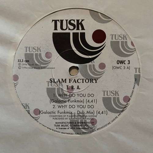 Slam Factory - Why Do You Do Vinyl 12 Inch Maxi Promo Rare 1994 South African Dance Pop