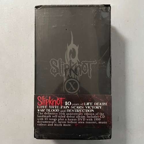 Slipknot - Slipknot Rare Box Set 10th Anniversary T-Shirt Beanie Patch CD DVD