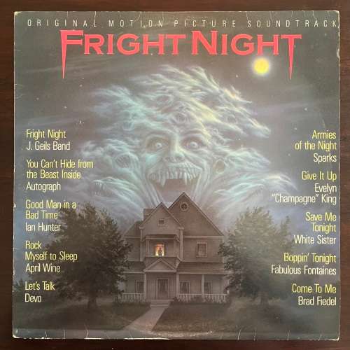 Fright Night Vinyl LP Soundtrack Devo Sparks New Wave South African Press